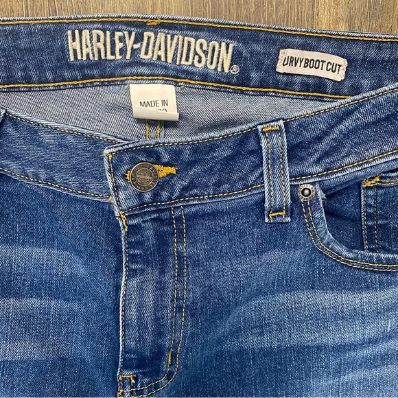 Harley-Davidson Curvy Boot‎ Cut Blue Jeans - Picture 4 of 16